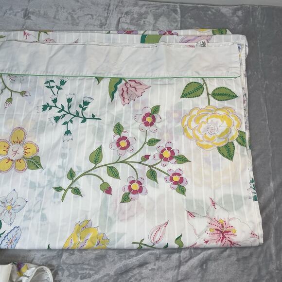 Vintage Barbara Brody For Martex Sheet Set Twin Size Bright Floral Flower Power - Picture 8 of 13